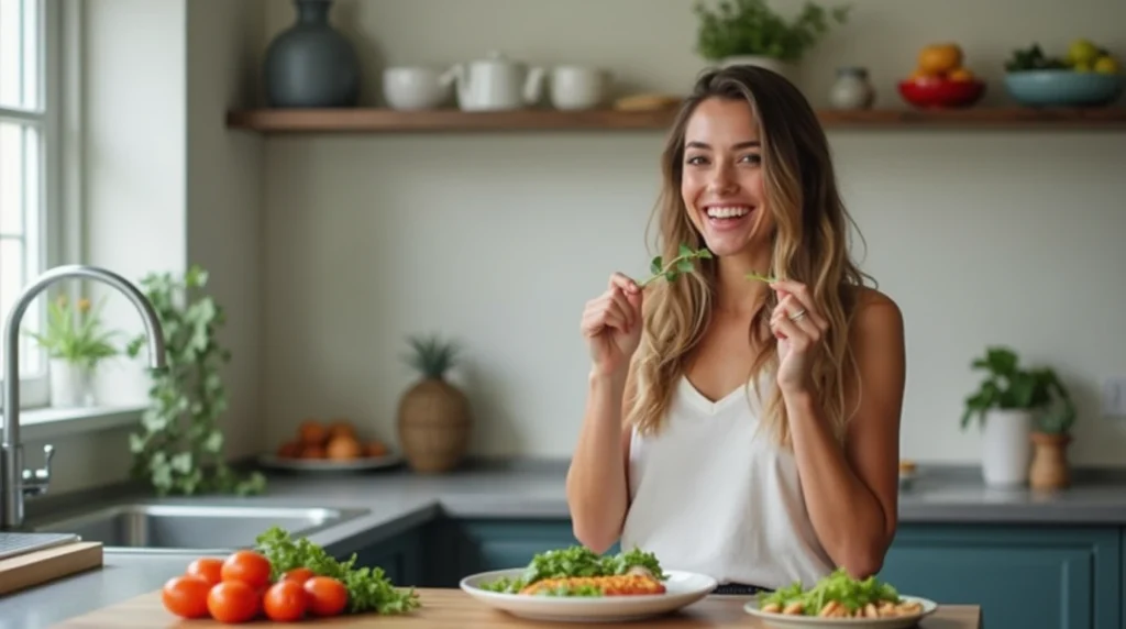 A person planning meals using a meal planner app or calendar, showing the importance of planning ahead for meal prep.