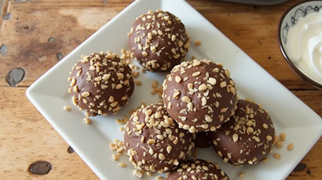 A selection of gluten-free and vegan decadent desserts, including almond flour cookies and coconut cream mousse, showing dietary adaptations.